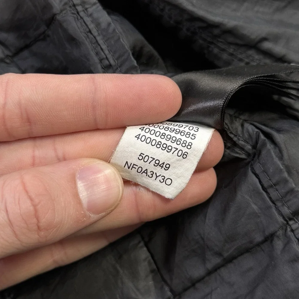 The North Face Vest Mens XL Black ThermoBall Insulated Lined Quilted Puffer